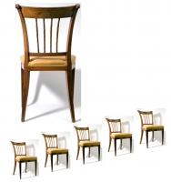 A Set of Six Louis XVI Chairs