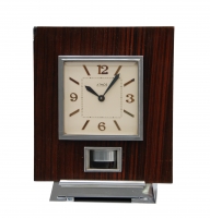 M146 Atmos clock, Palisander wood, J.L. Reutter nr. 4424, France circa 1930.