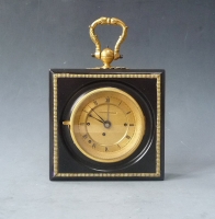 Austrian carriage  clock with striking 4/4, alarm clock, ca. 1830.