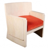 F01 R&Y Augousti club Art Deco/Jean Michel Frank stijl segrijn panelen