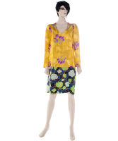 Dries Van Noten Yellow Sequin Embroidered Dress - Dries van Noten