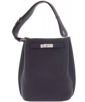 Hermès Purple Togo Leather So Kelly 22 Bag - Hermès