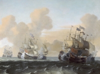 Battle at Sea between Hollanders and Pirates