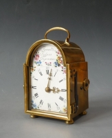 An extremely rare, early Austrian carriage clock - Officer's clock with quarter striking by Ignatz Jahnn, Tyrnau, circa 1775.