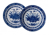Pair of Plates in Blue and White Dutch Delftware - Pieter Adriaensz. Kocx