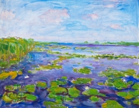Lake with water lilies - Johan Dijkstra