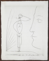 Profil et femme nue - Pablo Picasso