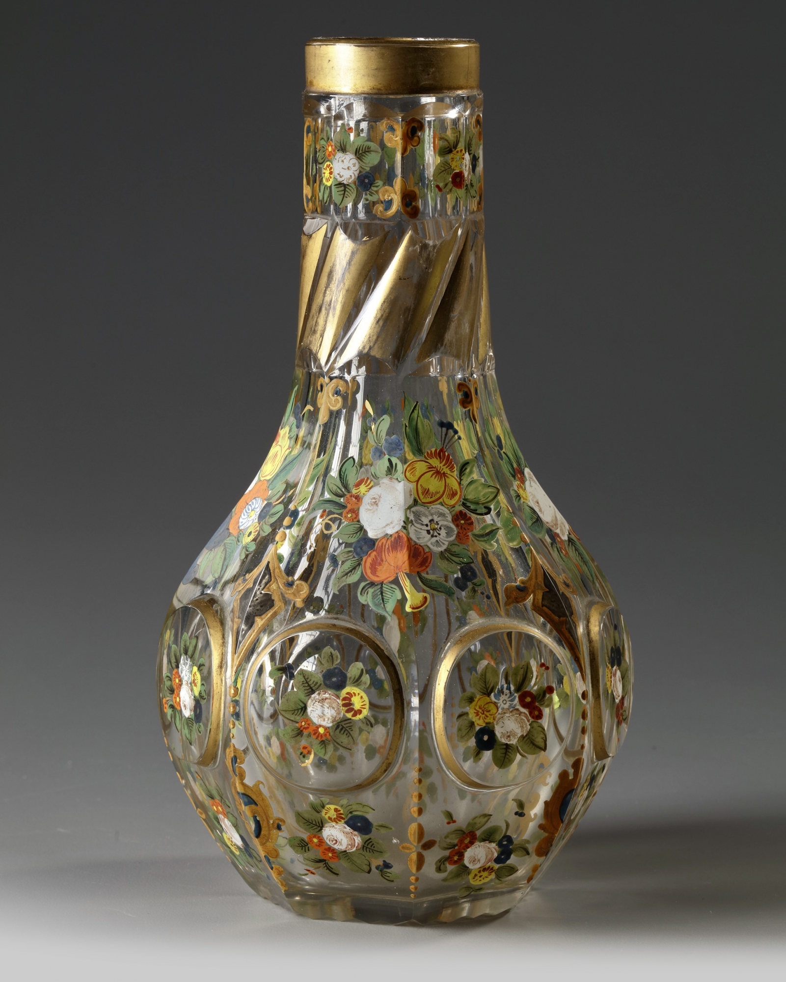 An Islamic glass 'flower' vase OAA