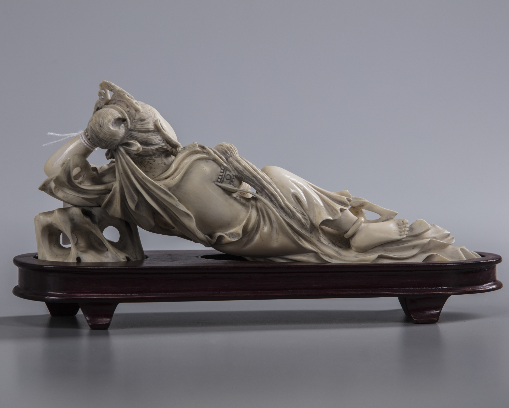 A Chinese Ivory Carving Of Guanyin Oaa