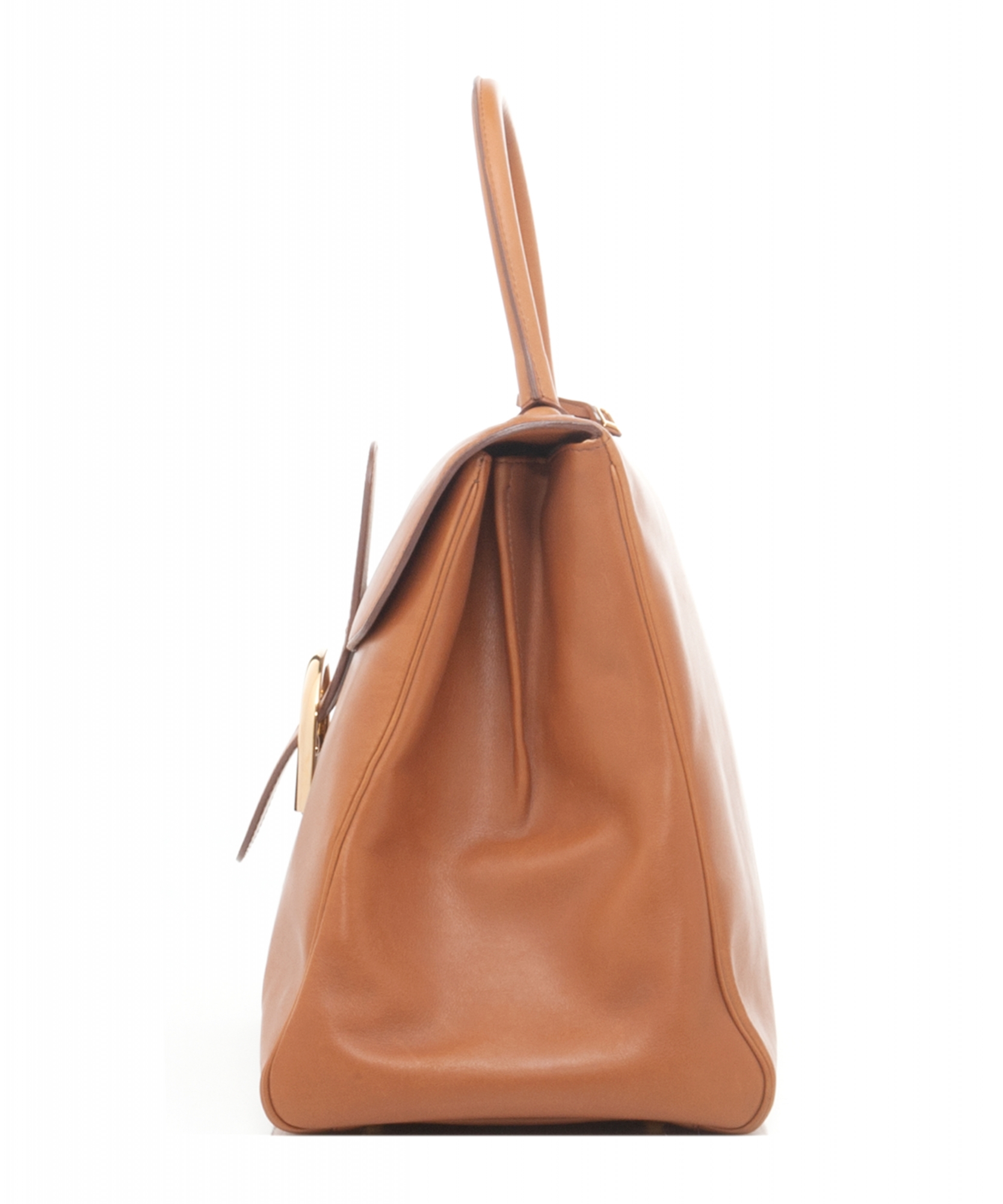Delvaux Vintage Handbag Model Brillant in Smooth Brown Leather 