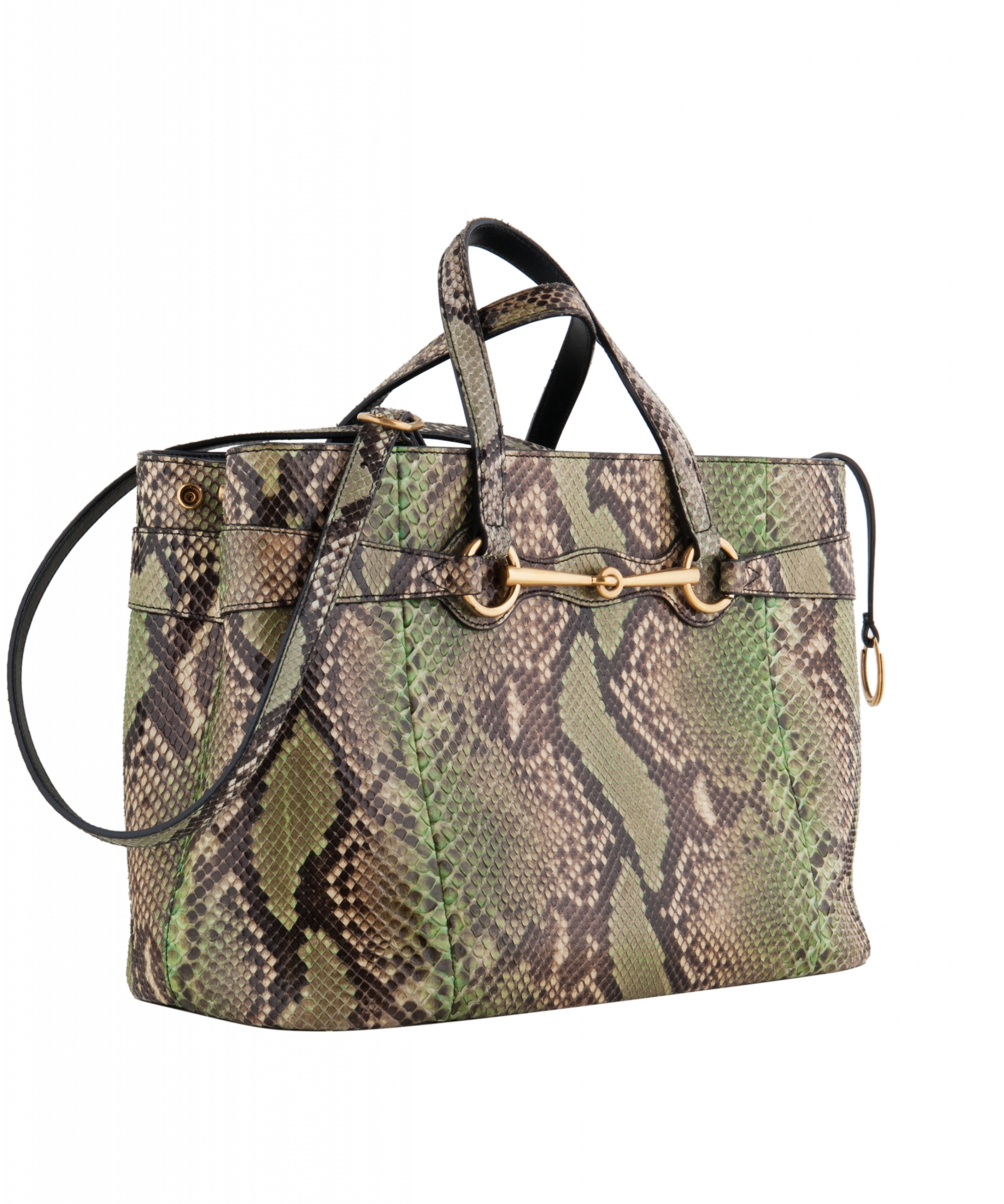 Gucci Bright Bit Multicolor Snakeskin Top Handle Tote Gucci La Doyenne