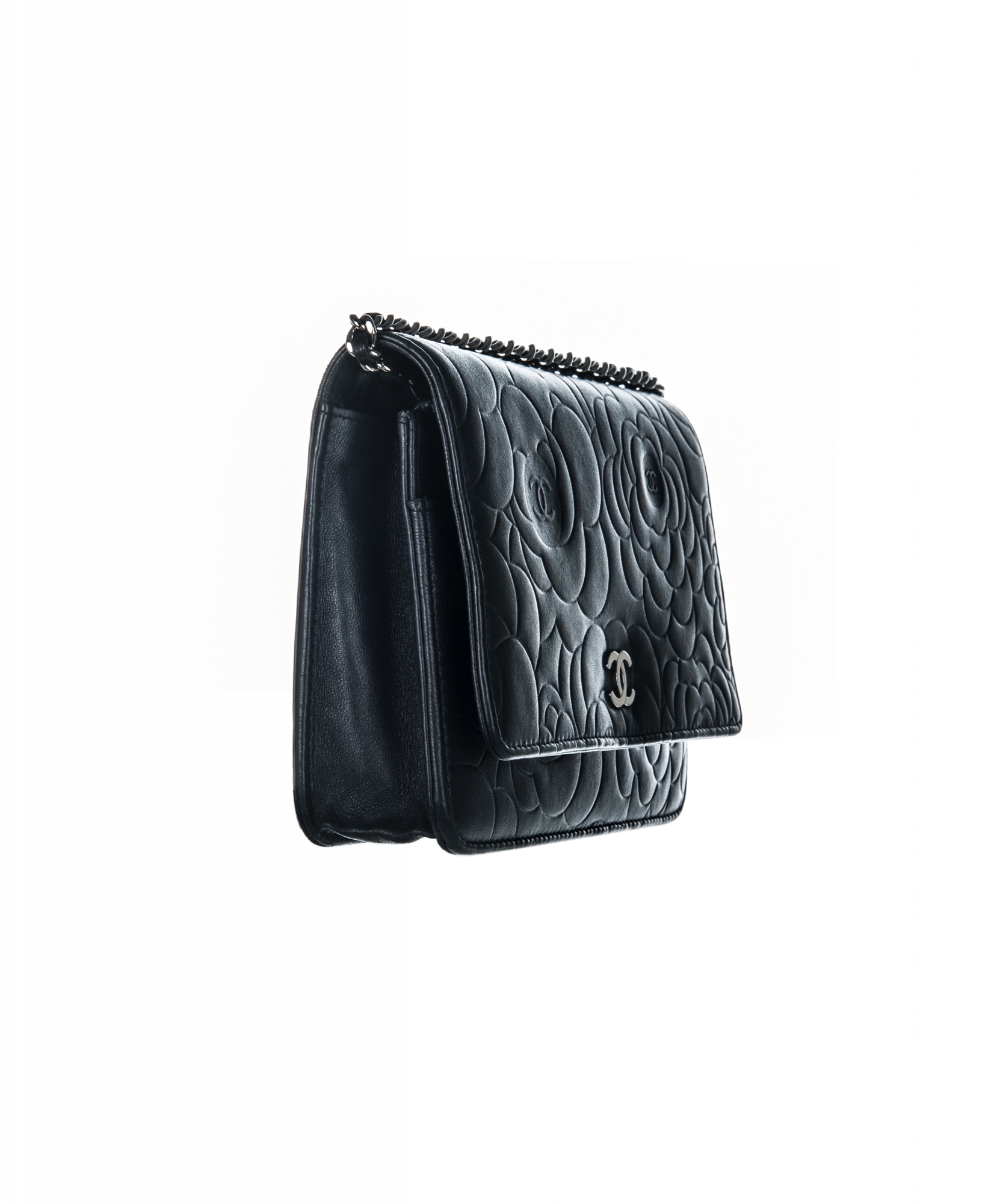 chanel wallet on chain black caviar bag