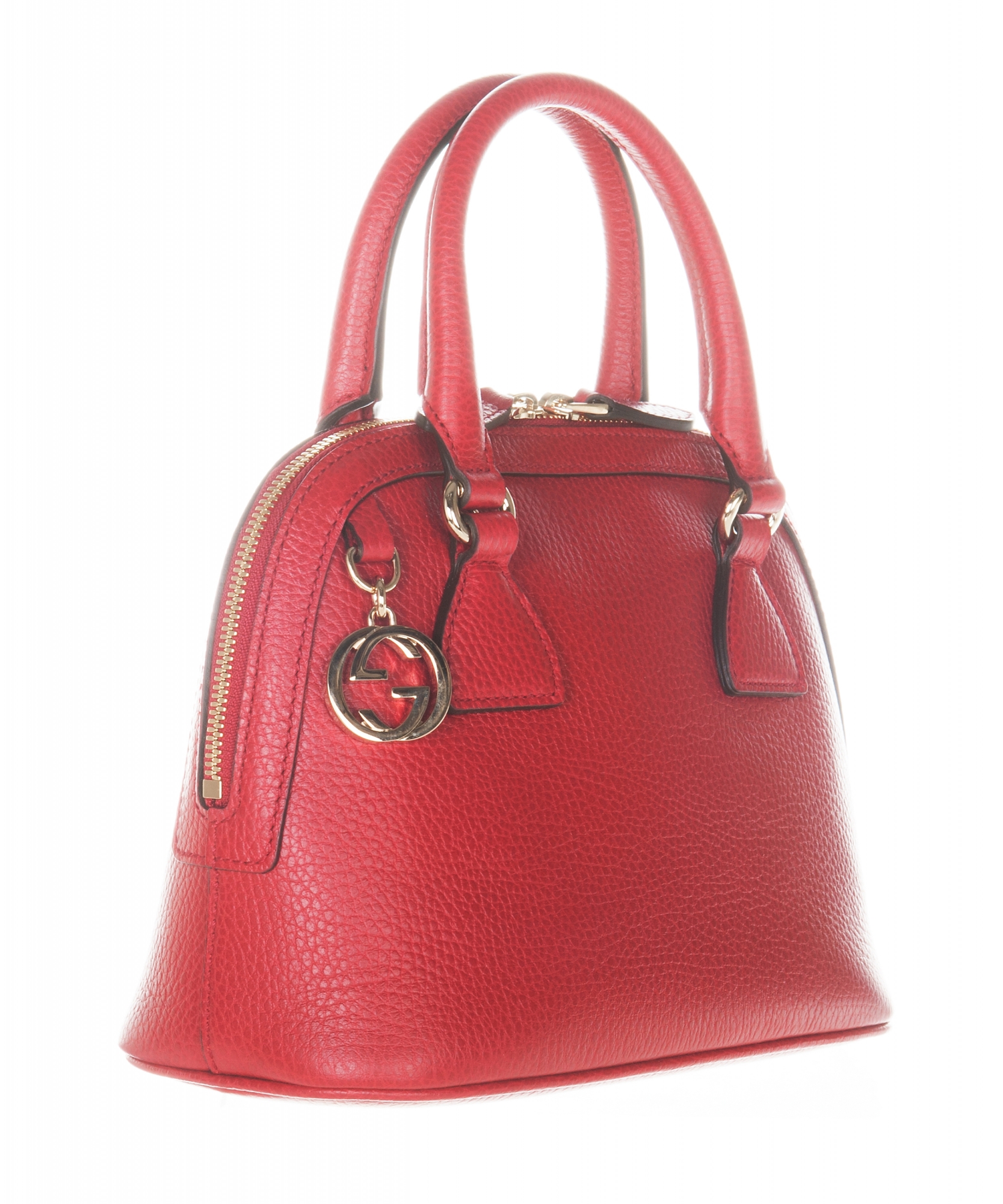 Gucci GG Charm Red Mini Dome Crossbody Bag - Gucci | La Doyenne