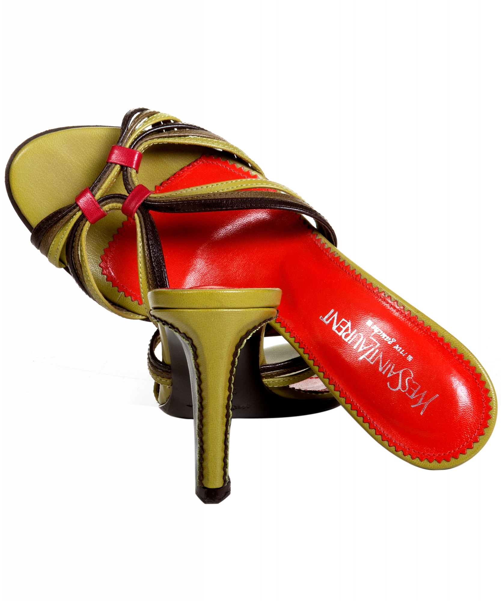 Yves Saint Laurent Rive Gauche Daria 80 Slide Sandals - Yves Saint