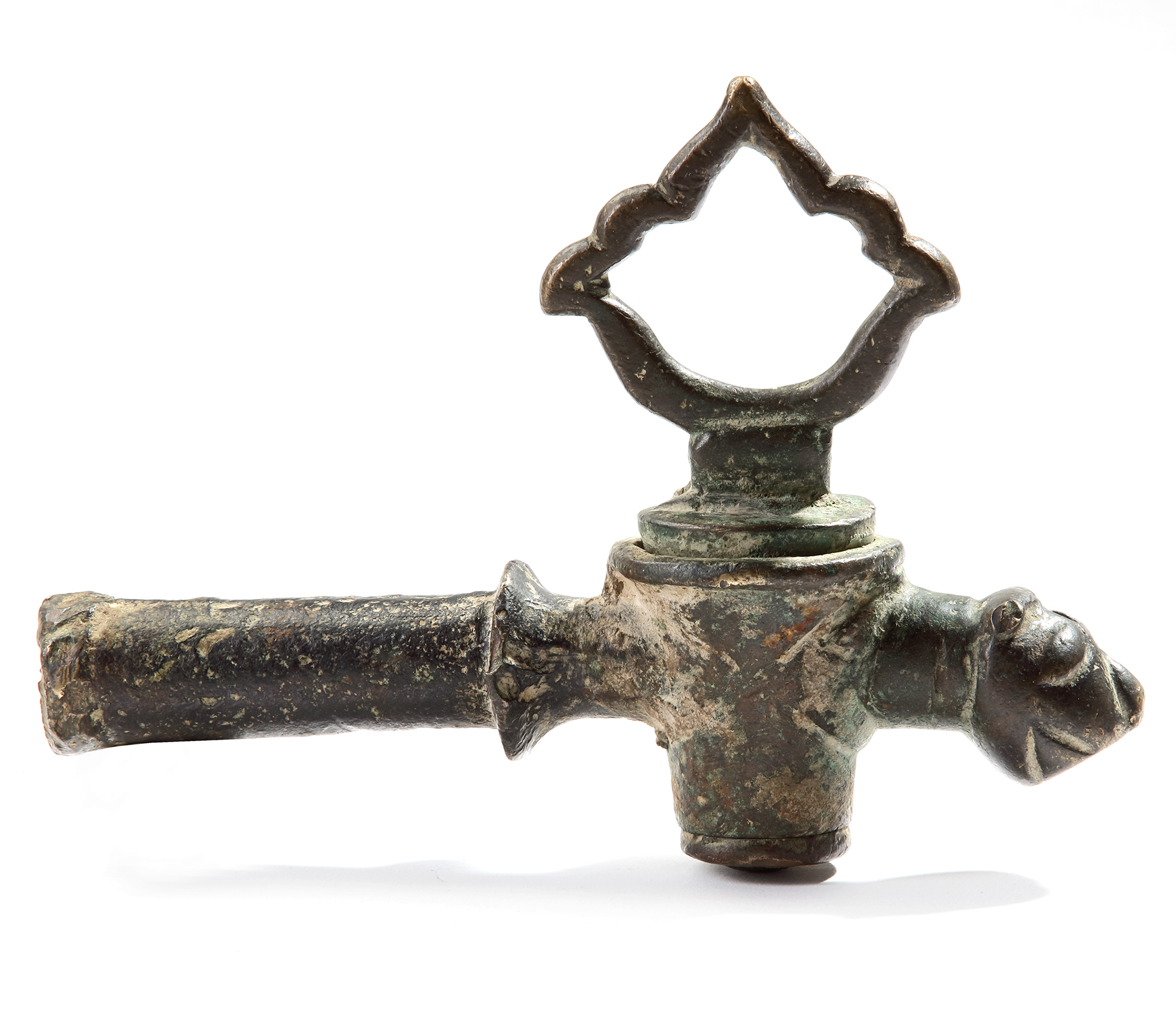 A CAST BRONZE WATER SPOUT, SPAIN, 11TH CENTURY OAA