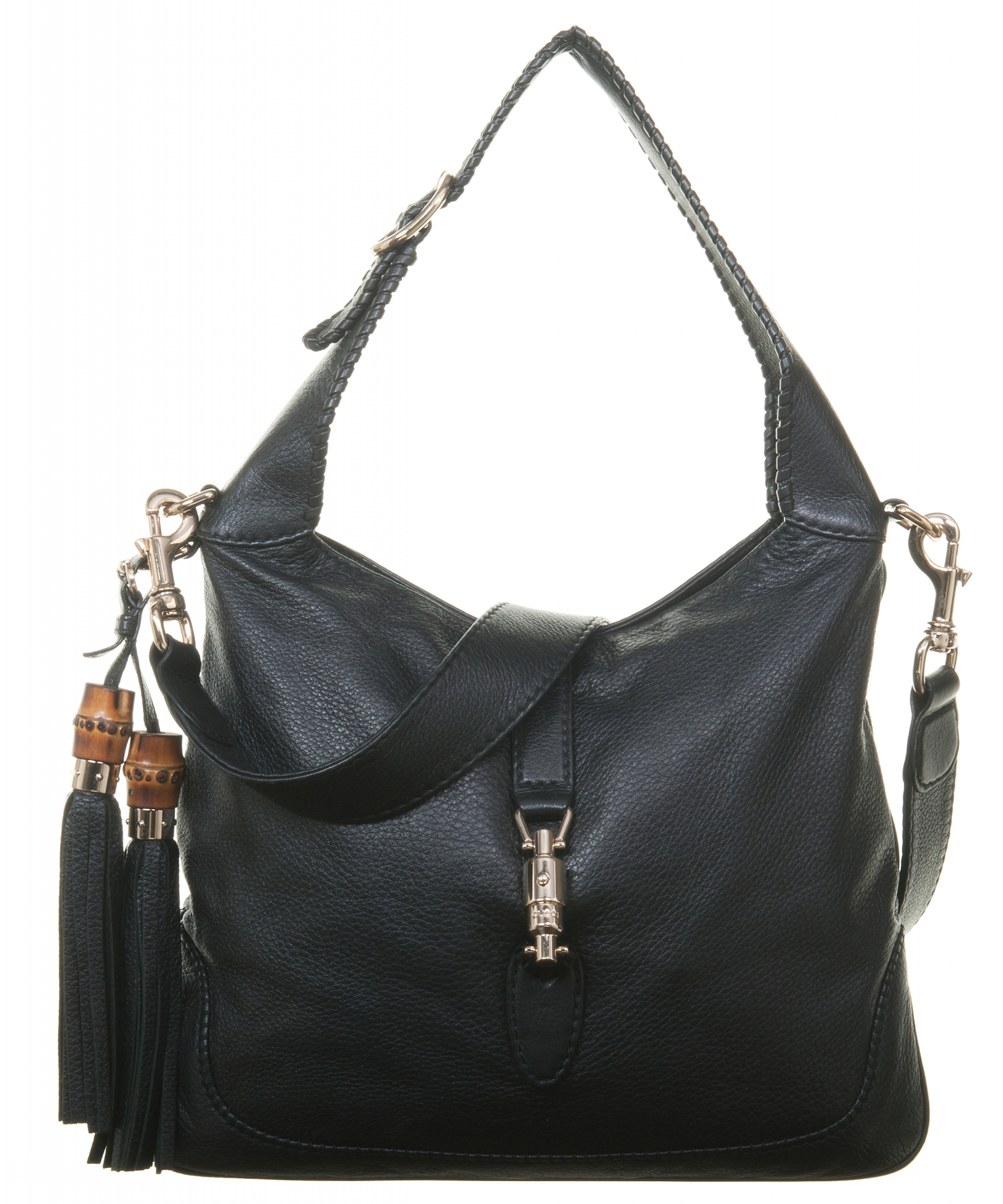 Gucci 'New Jackie' Black Leather Shoulder Bag - Gucci | La Doyenne