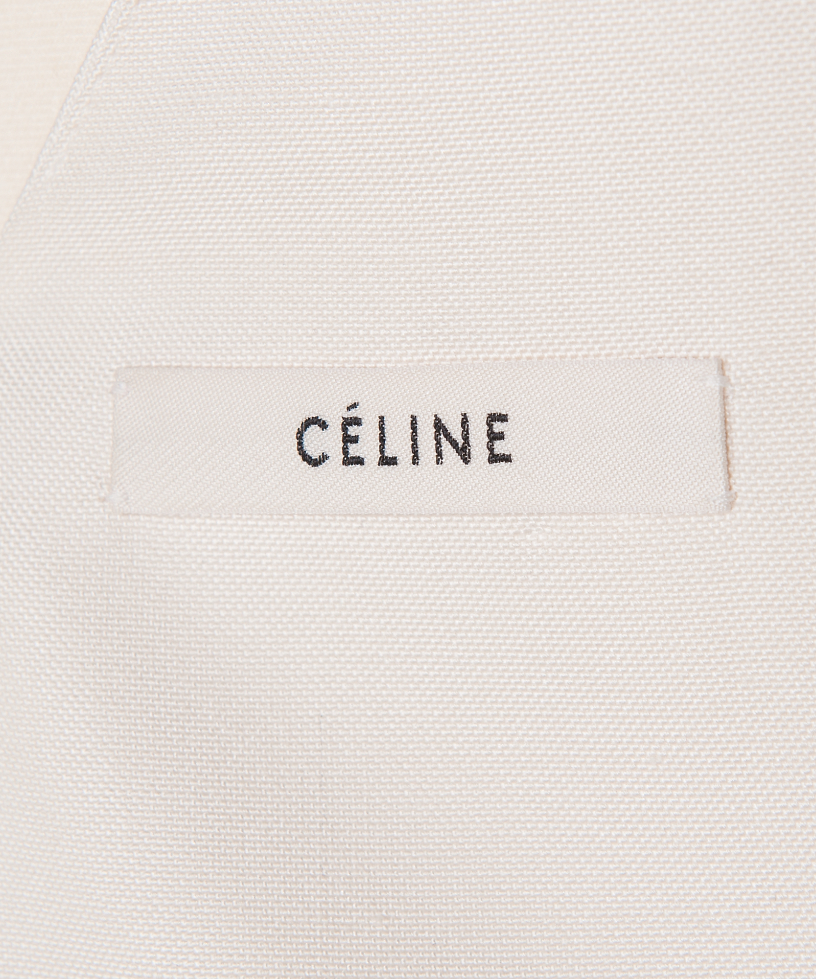 Celine Off White Mulberry Silk Dip Hem Top - Celine | ArtListings
