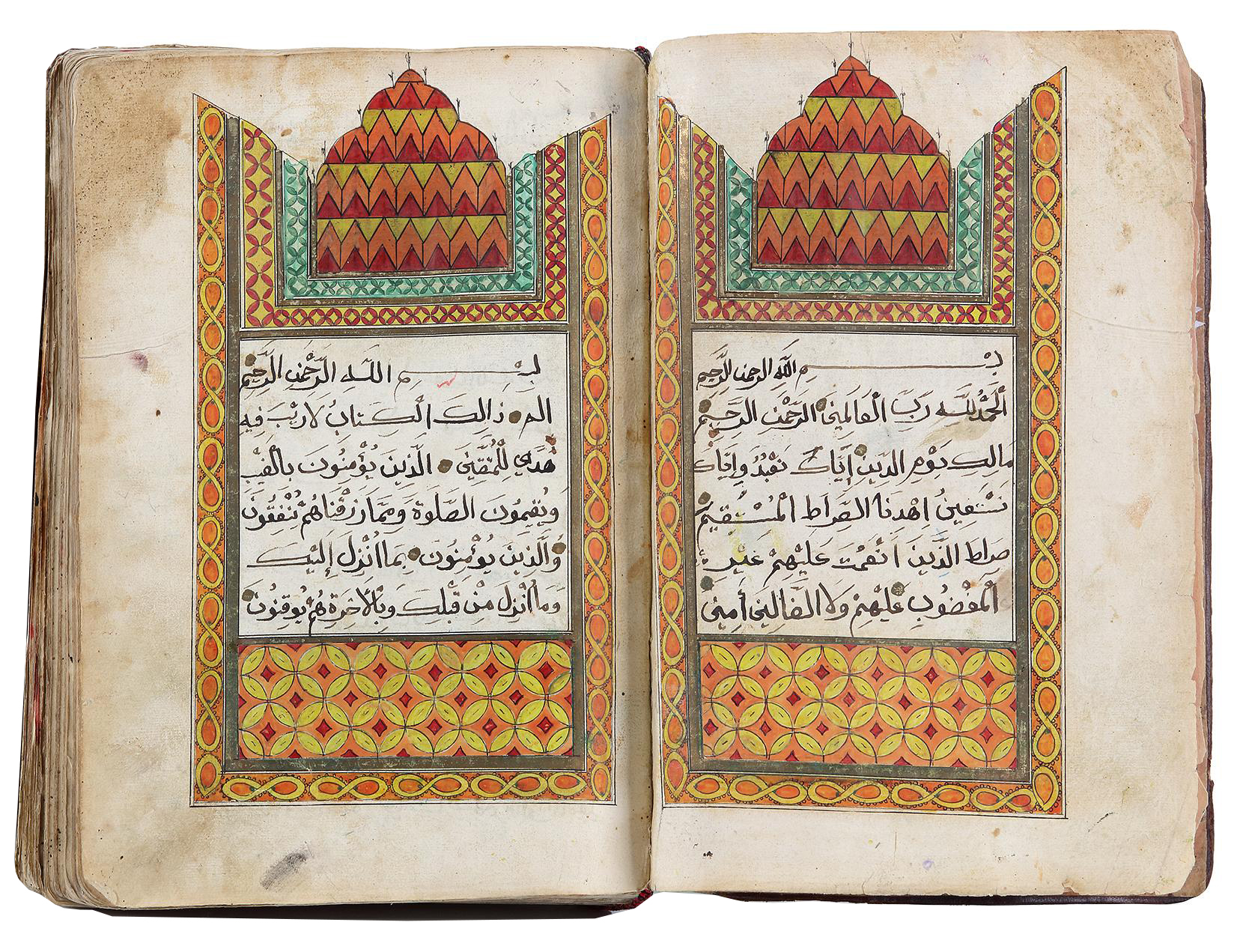 A Quran Written By Najdi Muhammad Ibn Omar Fakhiri Saudi Arabia Najd 1243 Ah 1827ad Oaa
