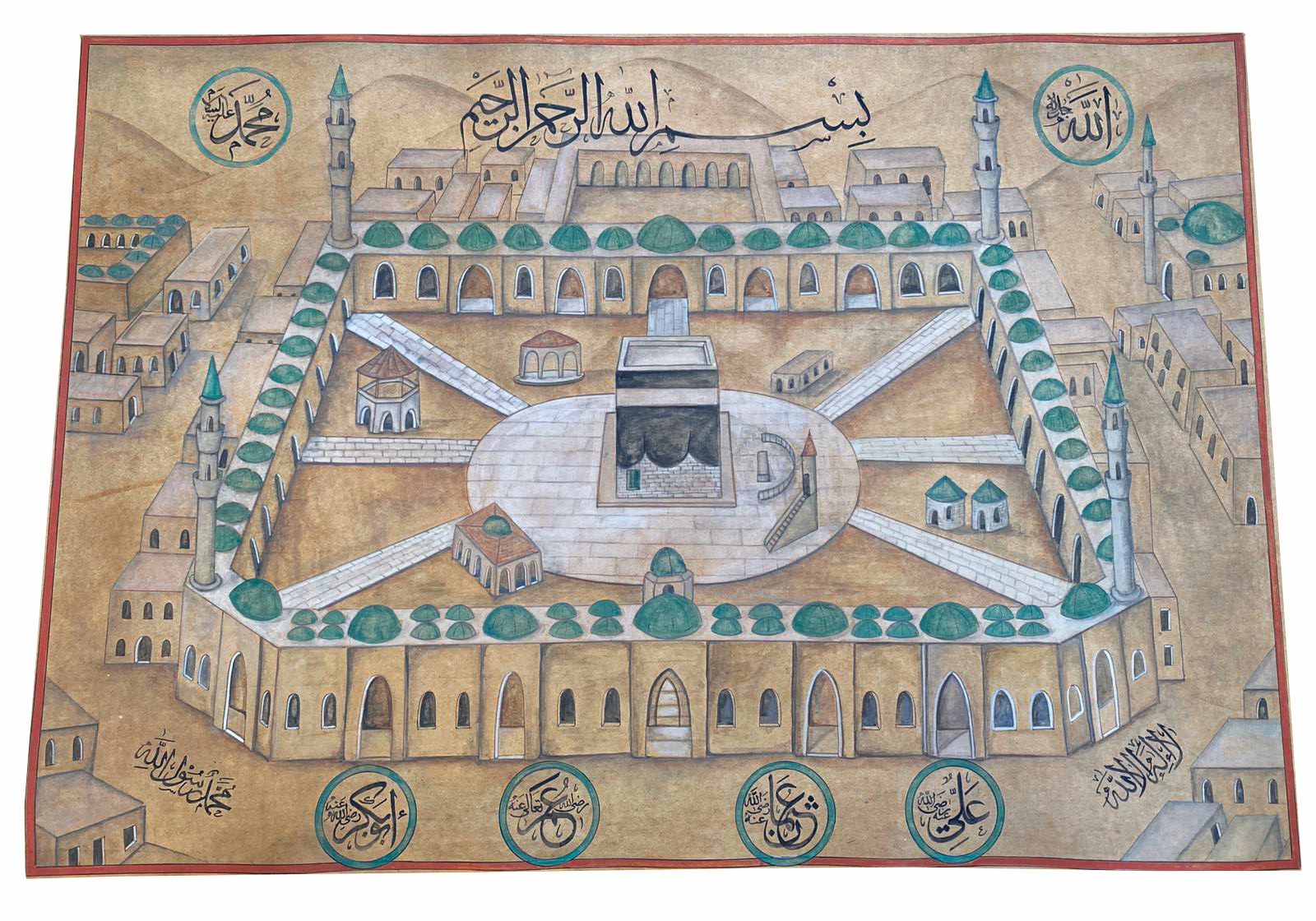 A PAINTING WITH A VIEW OF MECCA, 20TH CENTURY | OAA