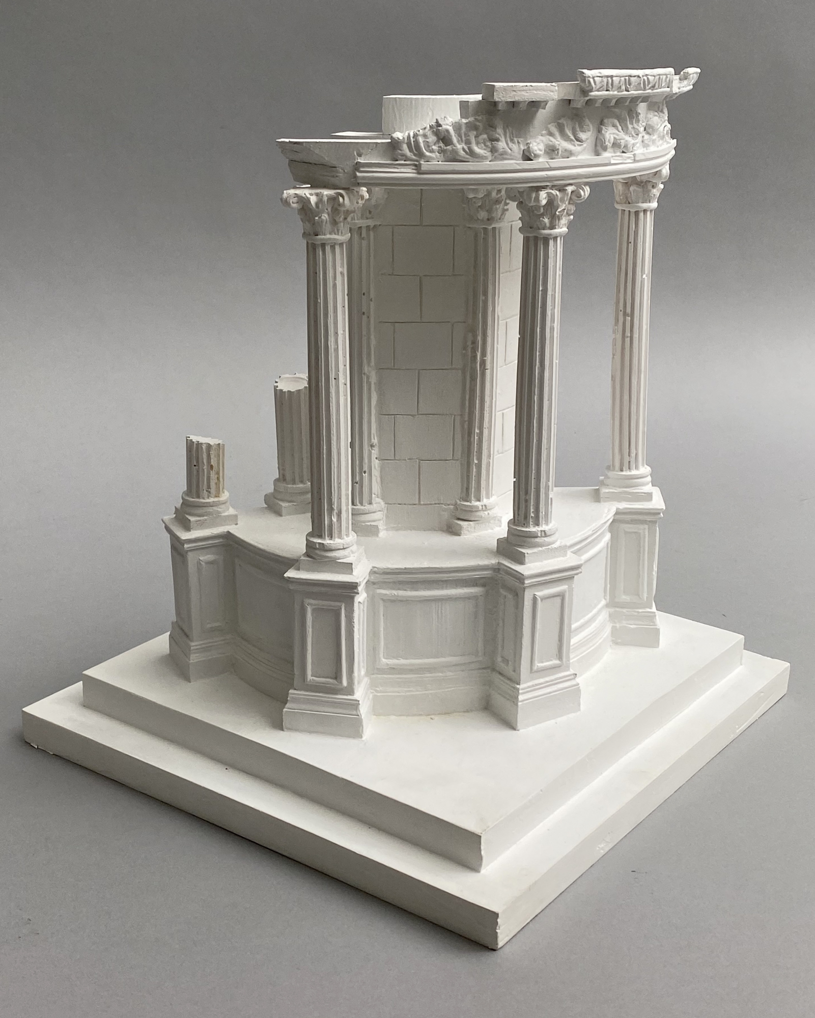 Details about   1/87 HO Scale Building Temple of Vesta Tivoli Italy 3D Cardboard Model Kit New 