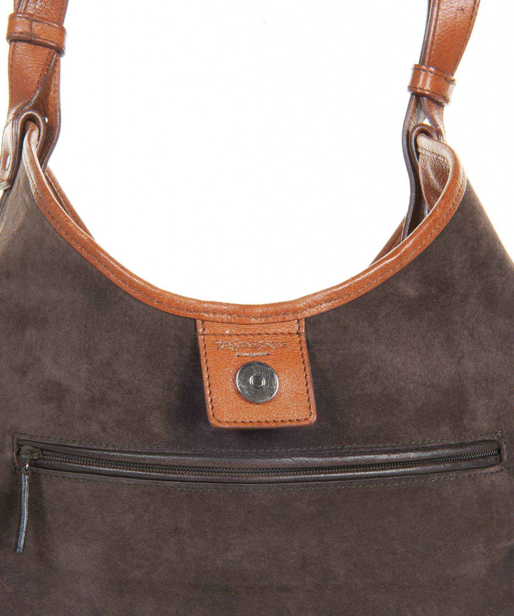 Mombasa leather handbag Yves Saint Laurent Brown in Leather - 17594139