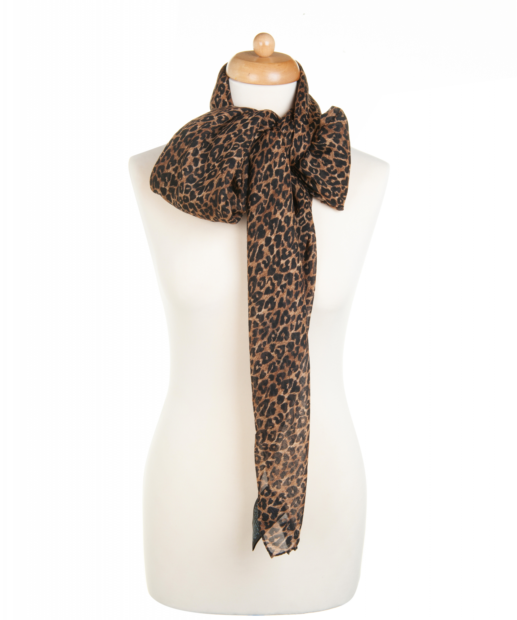 Saint Laurent Grand Carre Leopard Coeur Wool Scarf - Saint Laurent