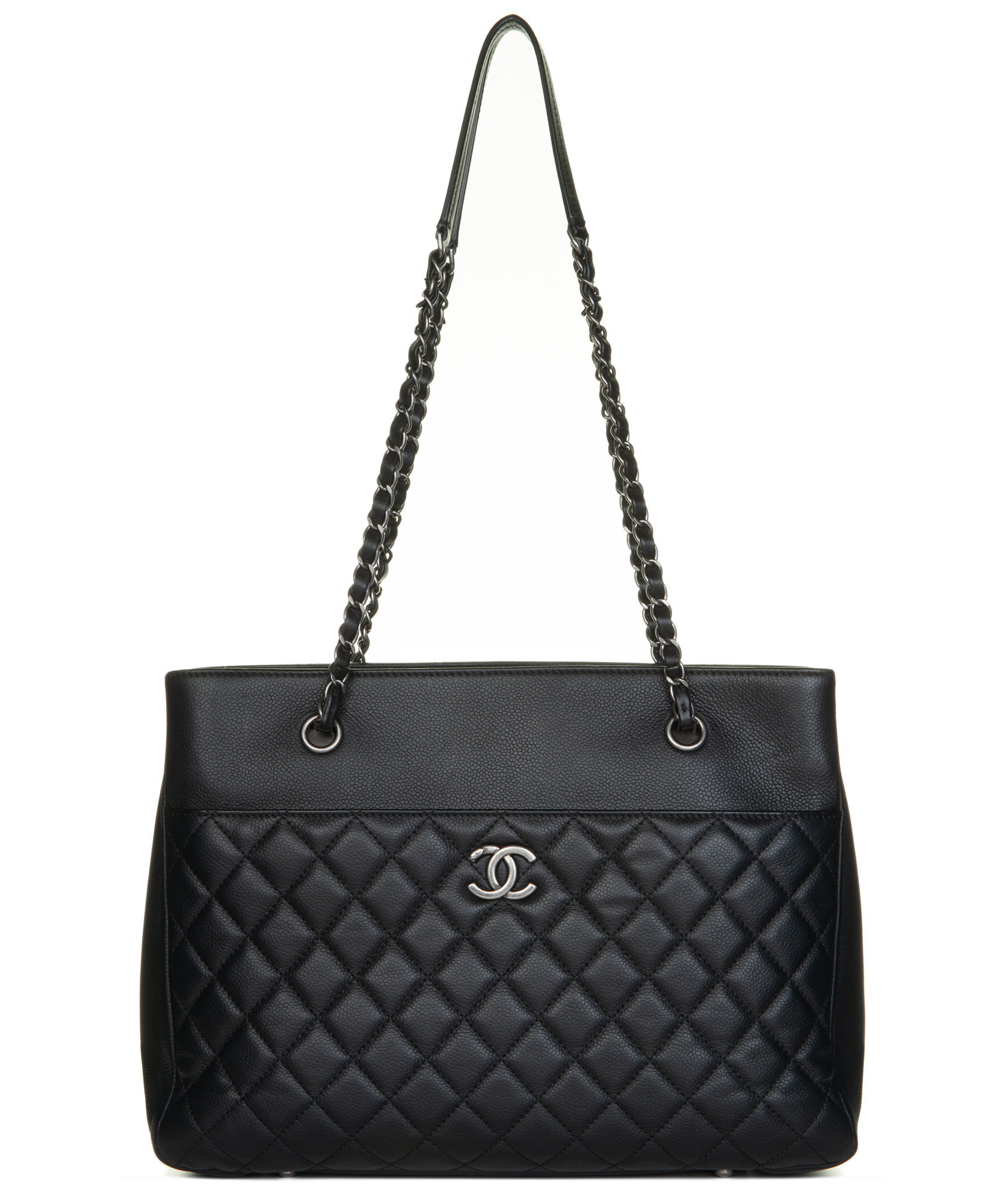Urban Companion Shopping Tote Quilted Caviar Large Chanel La Doyenne