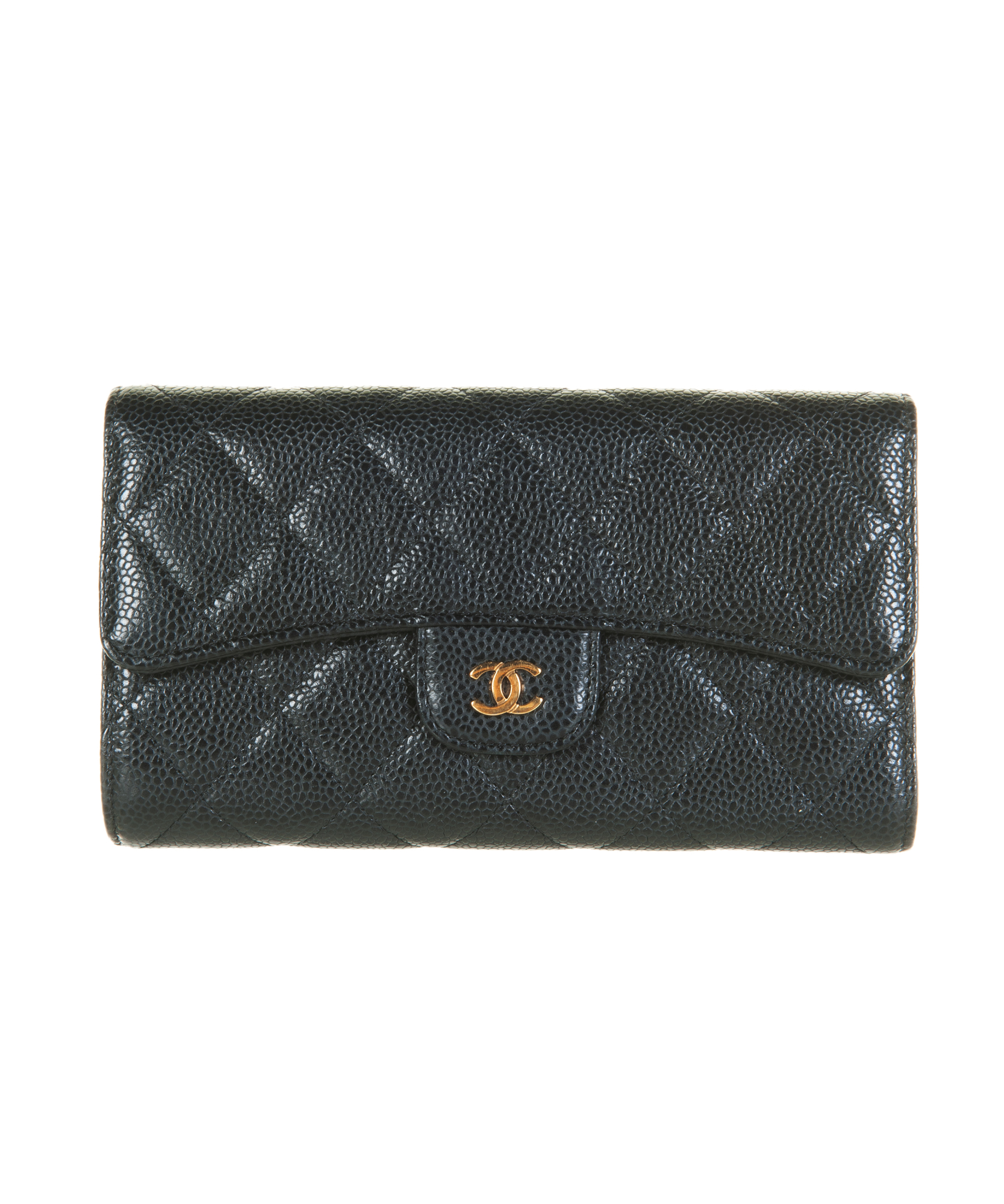 Chanel Classic Continental Long Flap Wallet Black Caviar with Gold Hardware  - Chanel | La Doyenne
