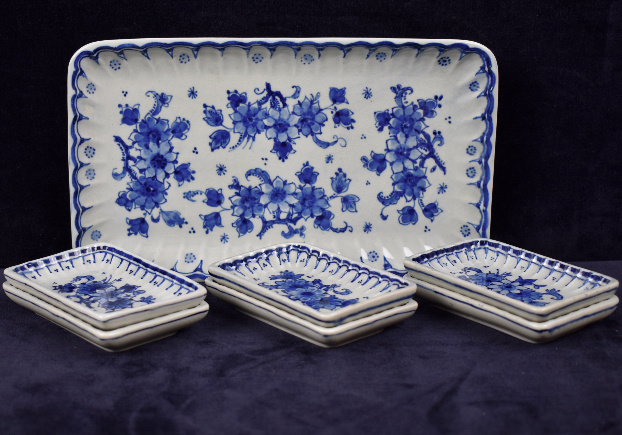 ヴィンテージ　Delfts Couple Dish ５枚組　Bluewhite ヴィンテージ Delfts Couple Dish 5枚組 Bluewhite 【公式通販】