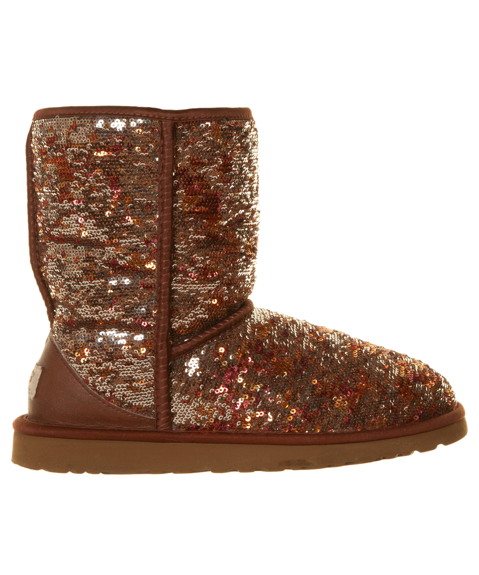 Ugg Classic Brown Short Sequin Boot - Ugg