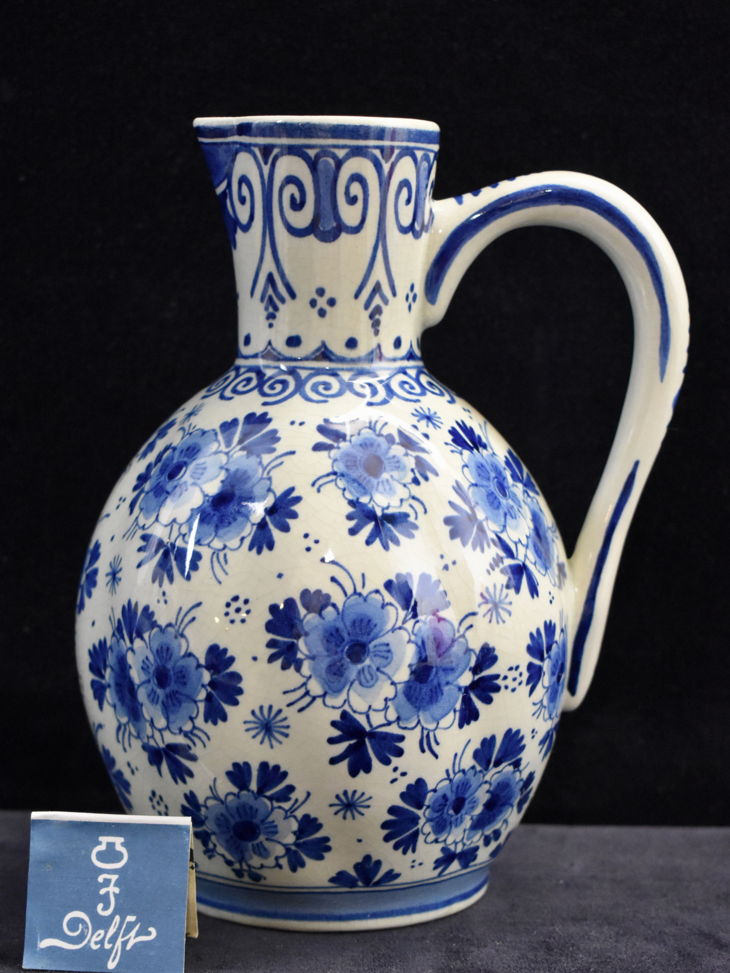 Dutch Blue & White Royal Delft Jug / Milkjug - 1948 - ROYAL DELFT