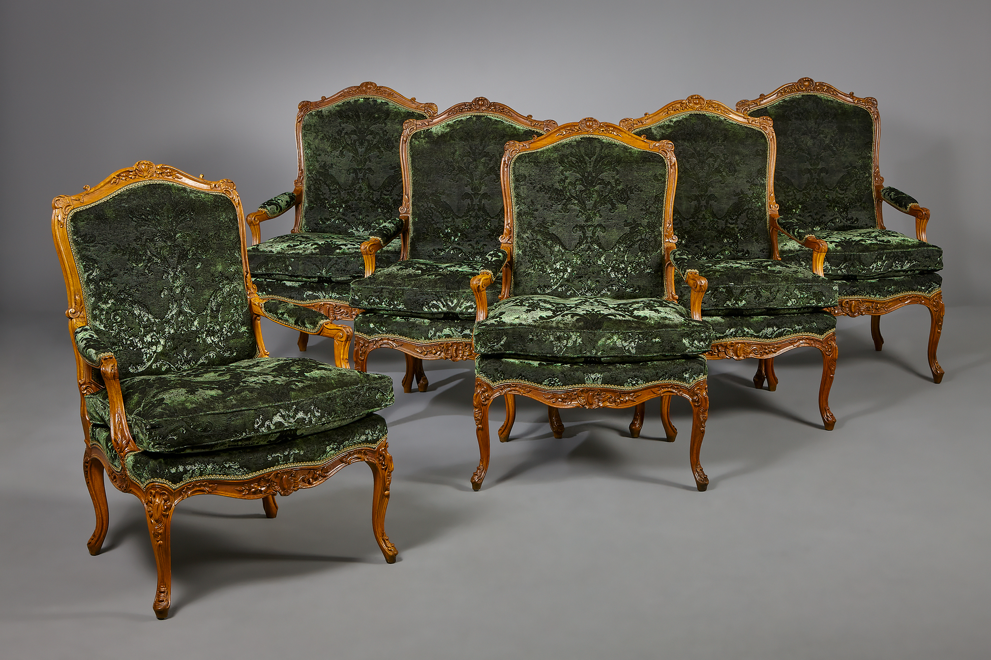 【仏蘭西】ルイ15世様式 Louis XVナイフレスト 6個組 仏蘭西】 ルイ15世様式のナイフレスト 6個組 Louis XV 仏