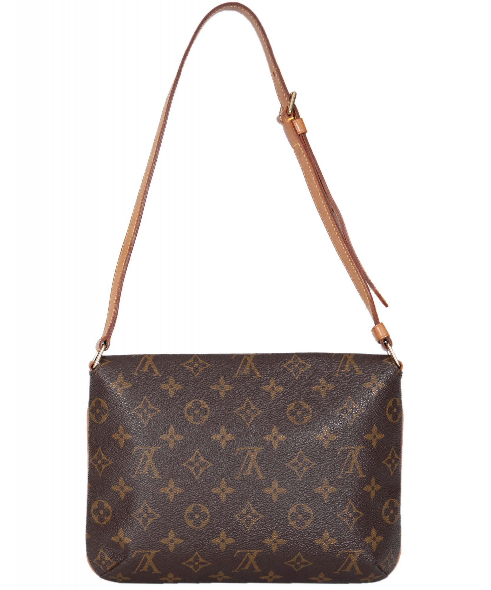 Louis Vuitton Brown Monogram Musette Tango Shoulder Bag - Louis