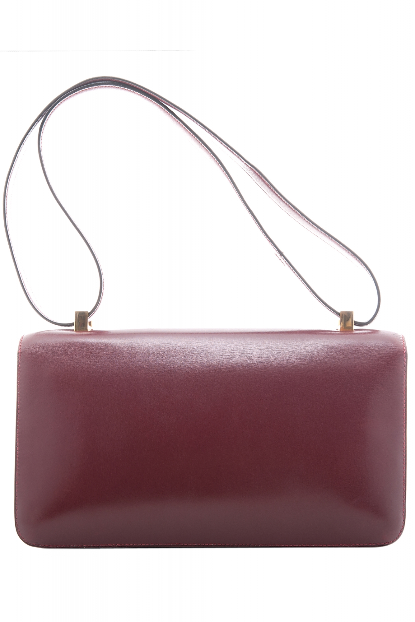 Hermès Burgundy Leather 'Ring Bag' - Hermès | ArtListings
