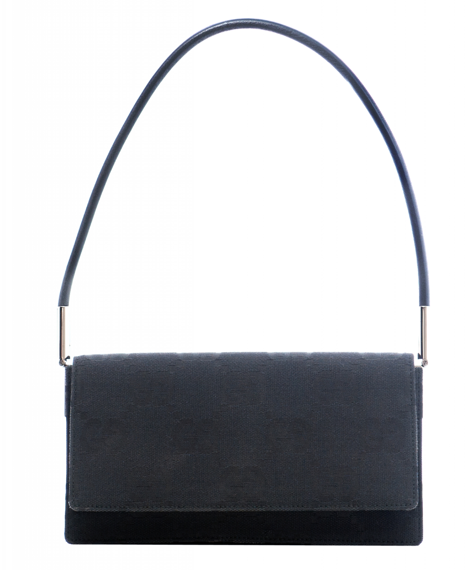 Gucci Black Monogram Canvas Pochette Shoulder Bag - Gucci | ArtListings