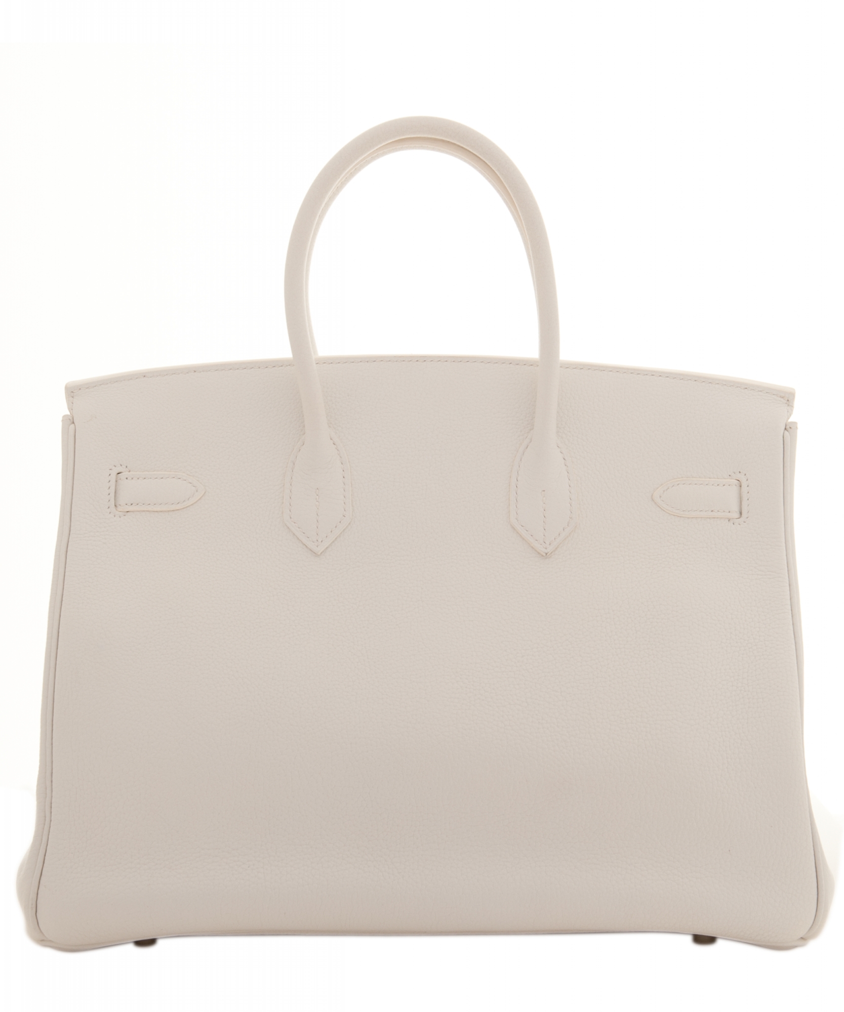 Hermès White Clemence Leather Birkin 35 - Hermès | La Doyenne