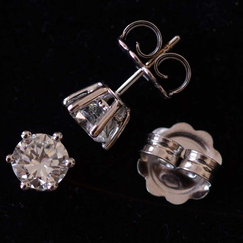 2 ct. diamond stud earrings | ArtListings
