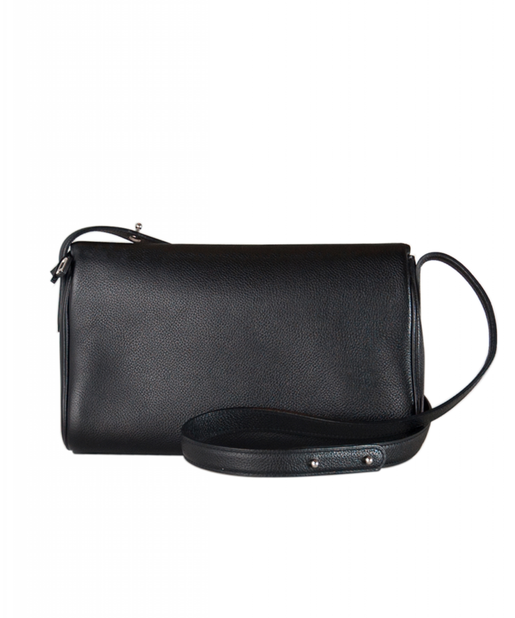 Delvaux - Authenticated Tempête Handbag - Leather Black Plain for Women, Very Good Condition