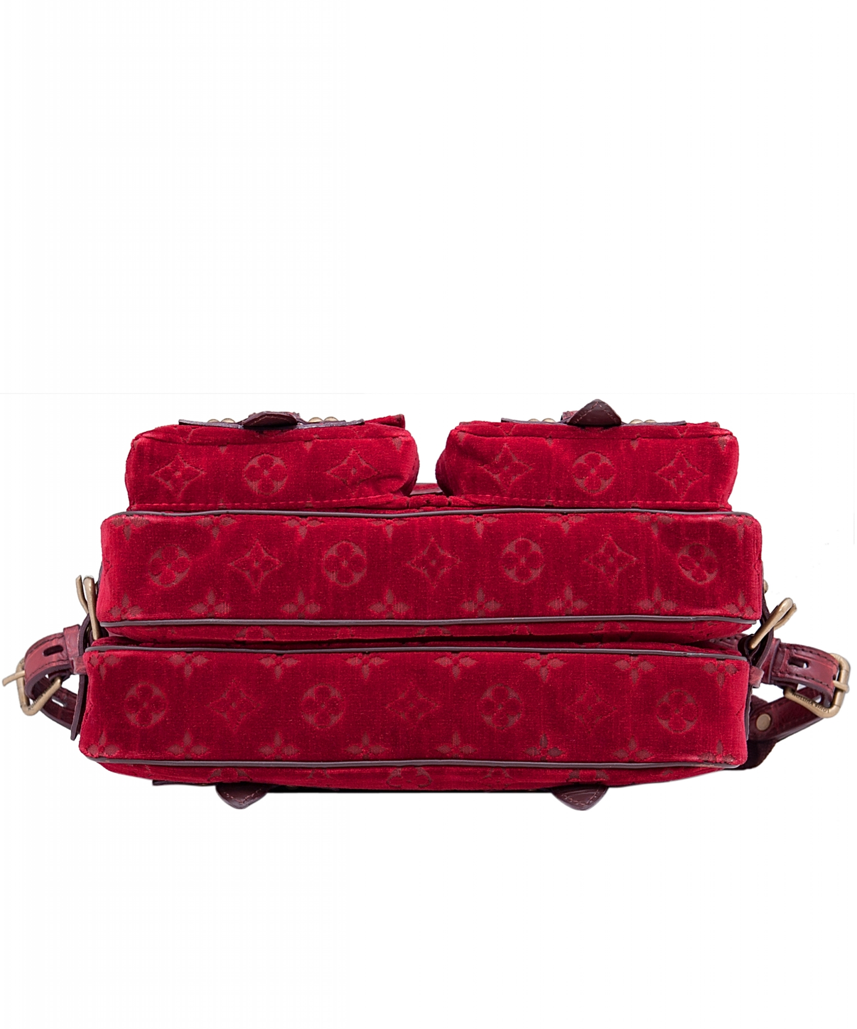Louis Vuitton Red Velour Clyde Mon Shoulder Bag - Limited Edition - Louis  Vuitton