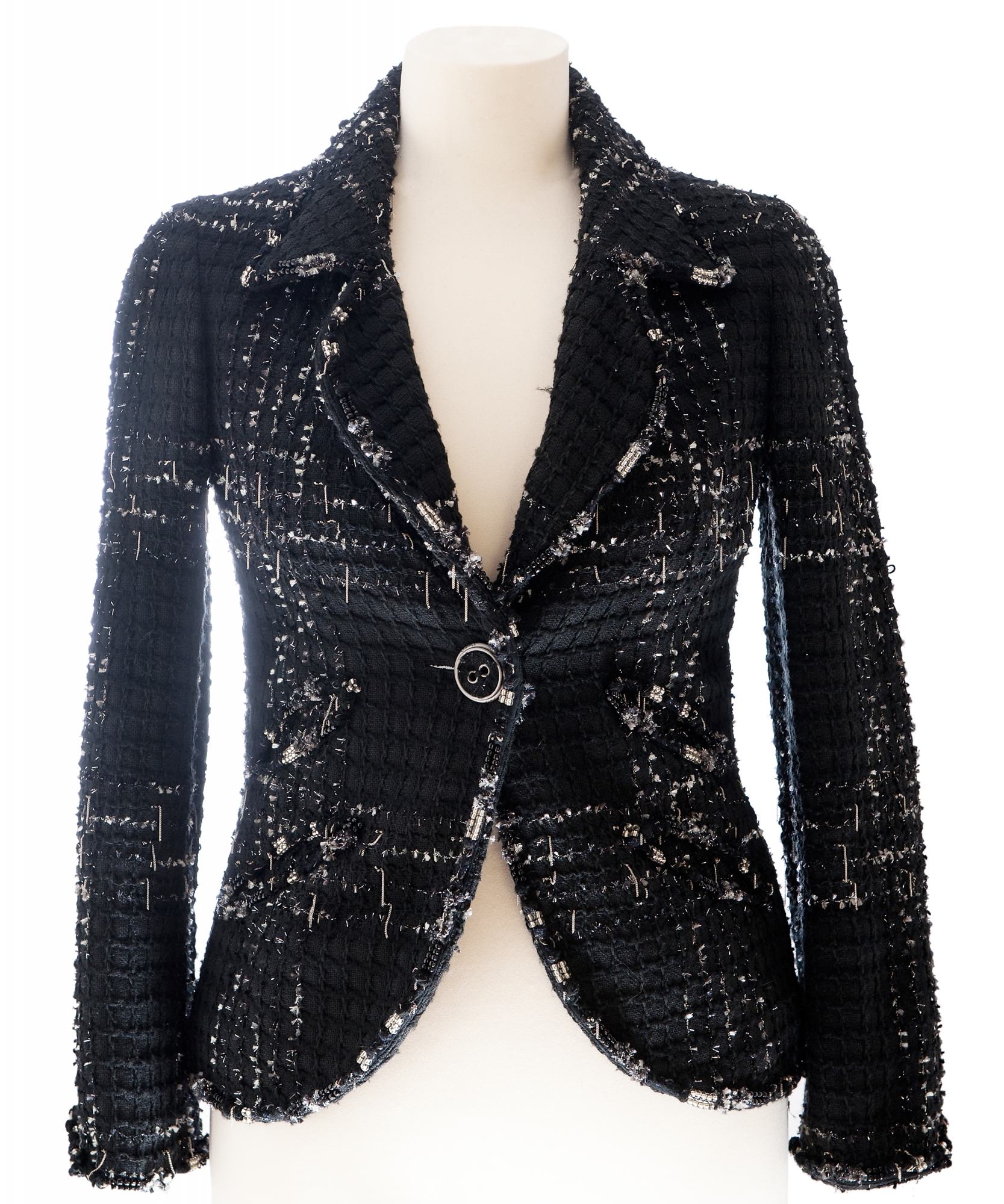 Chanel Black Fantasy Tweed Boucle Blazer 08C - Chanel | ArtListings