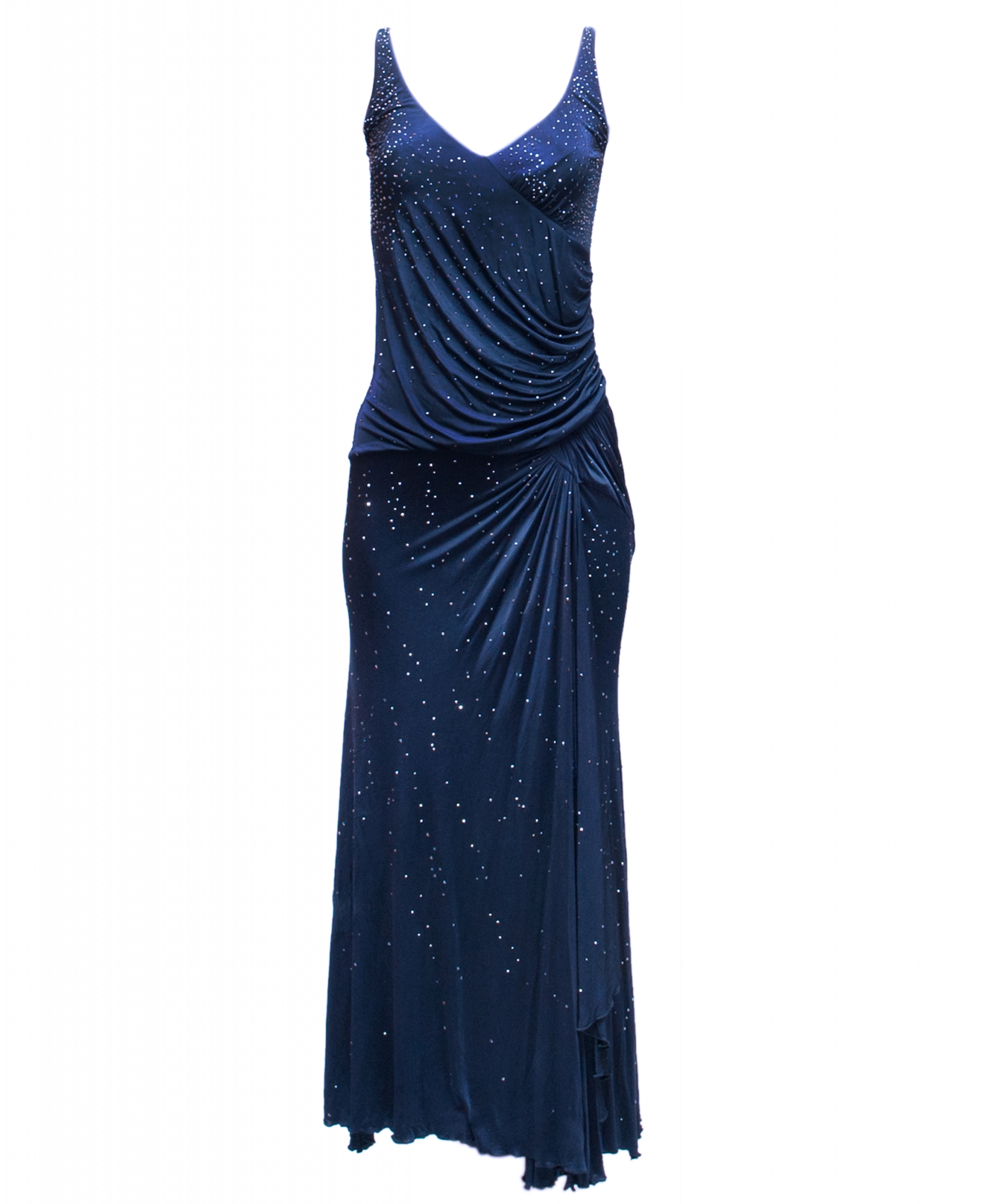 Versace Night Blue Maxi Dress - Gianni ...