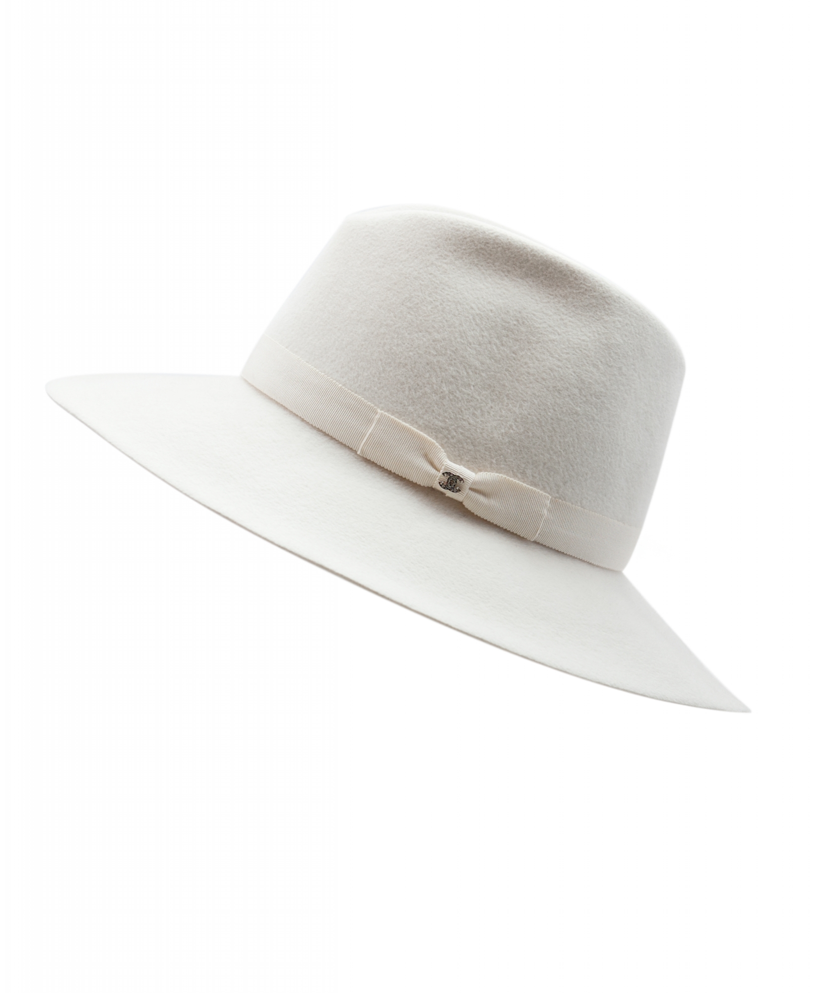 Chanel Off-white Fur Felt Hat - Chanel