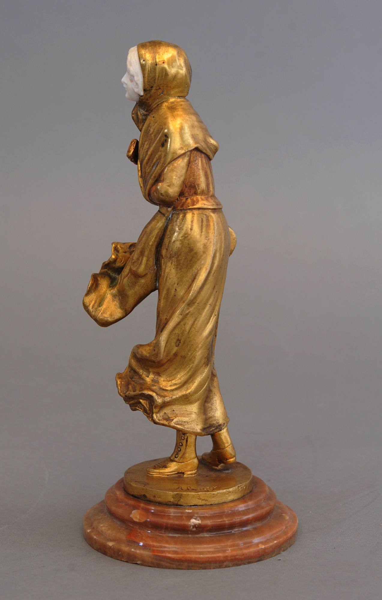 bronze art nouveau figurines