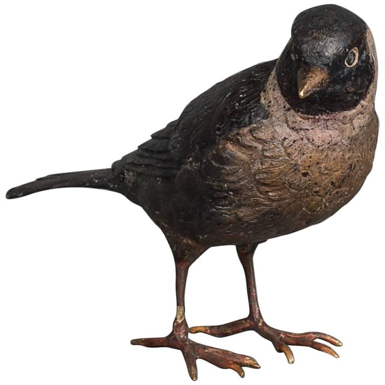 A Vienna finch bird bronze late 19th century | Toebosch