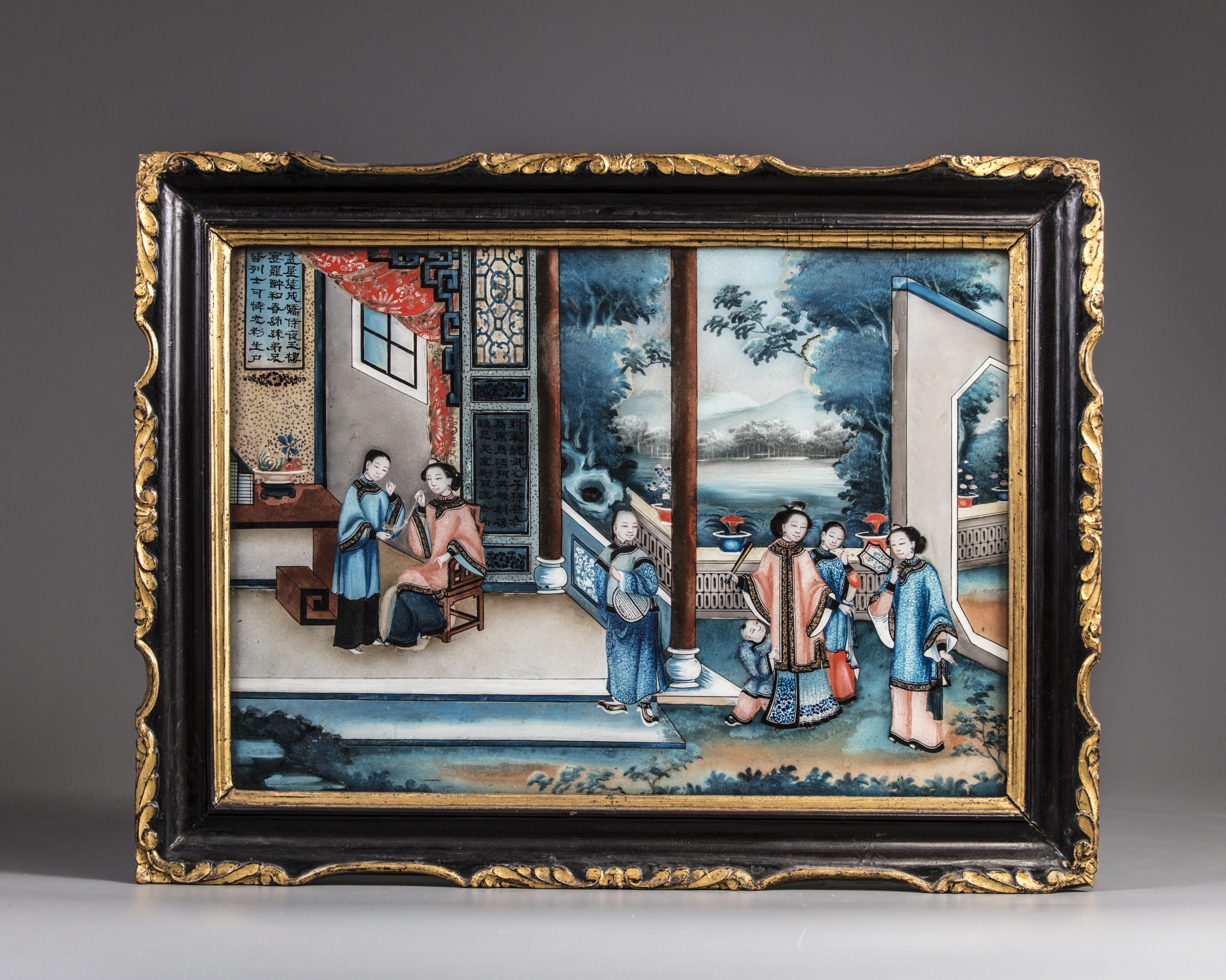 A Chinese Reverse Glass Painting Oaa