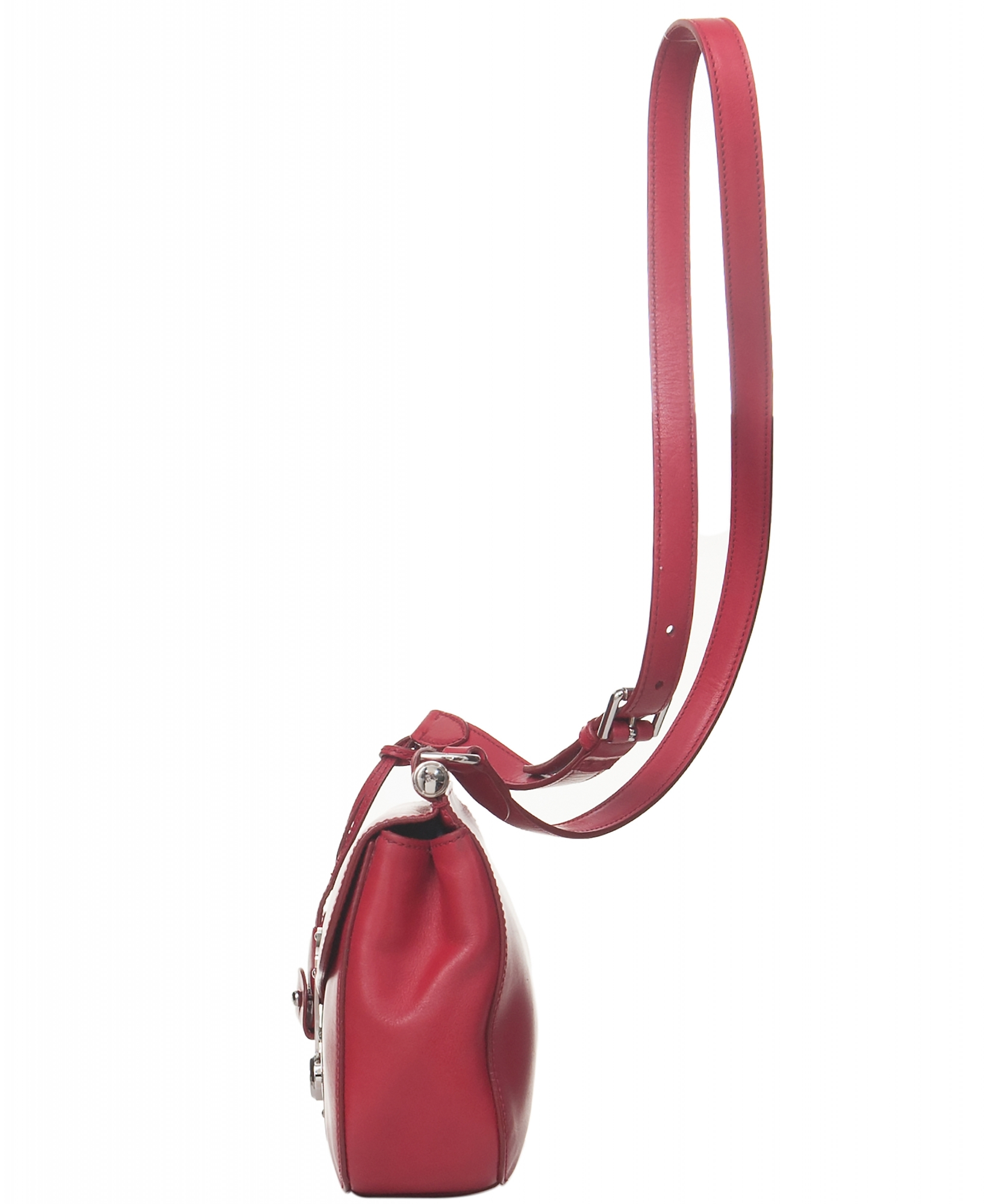 Ralph Lauren Red Leather Carlyle Crossbody Bag - Ralph Lauren | ArtListings