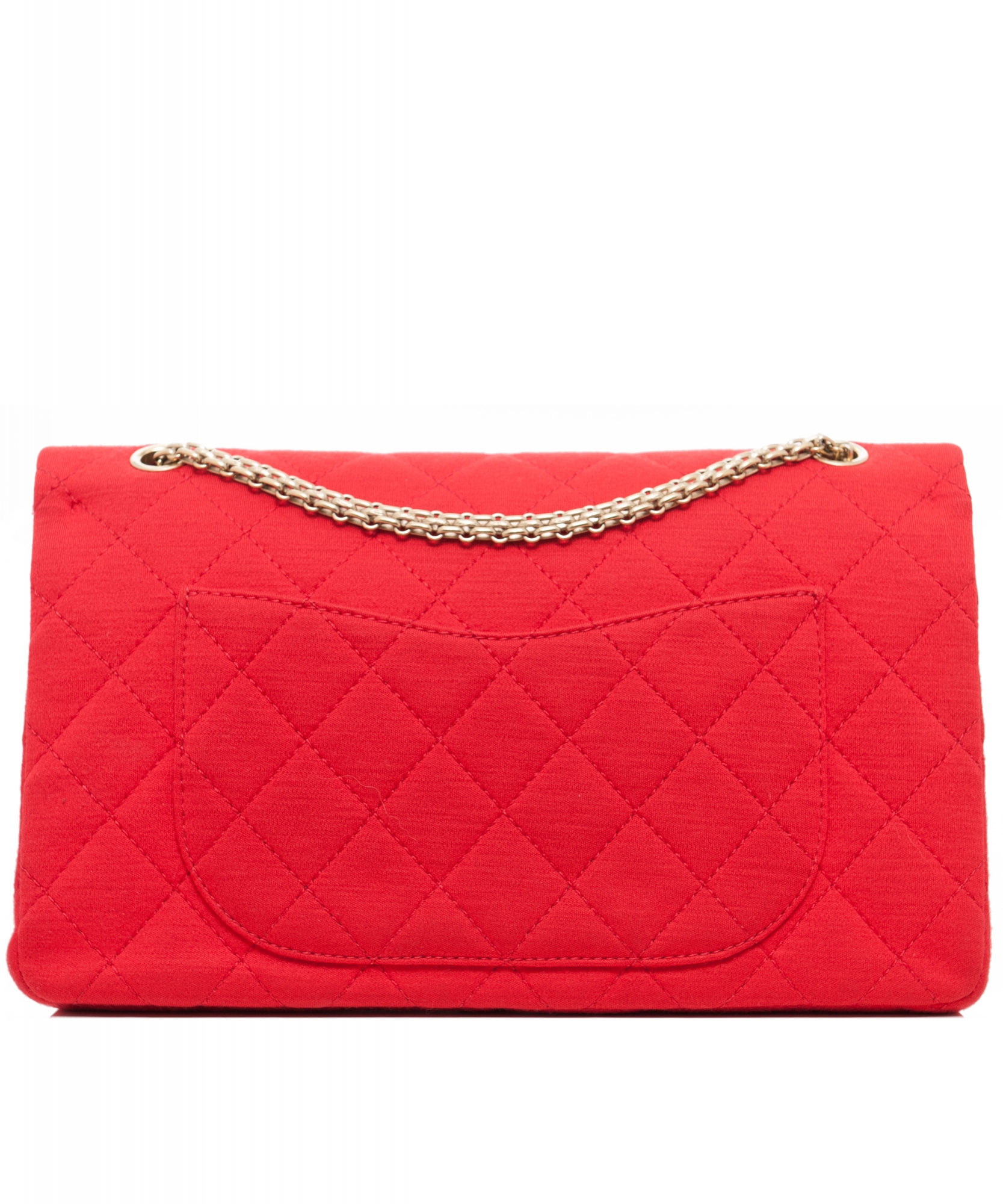 Chanel Red 2.55 Reissue Quilted Classic Jersey 227 Jumbo Flap Bag | La ...