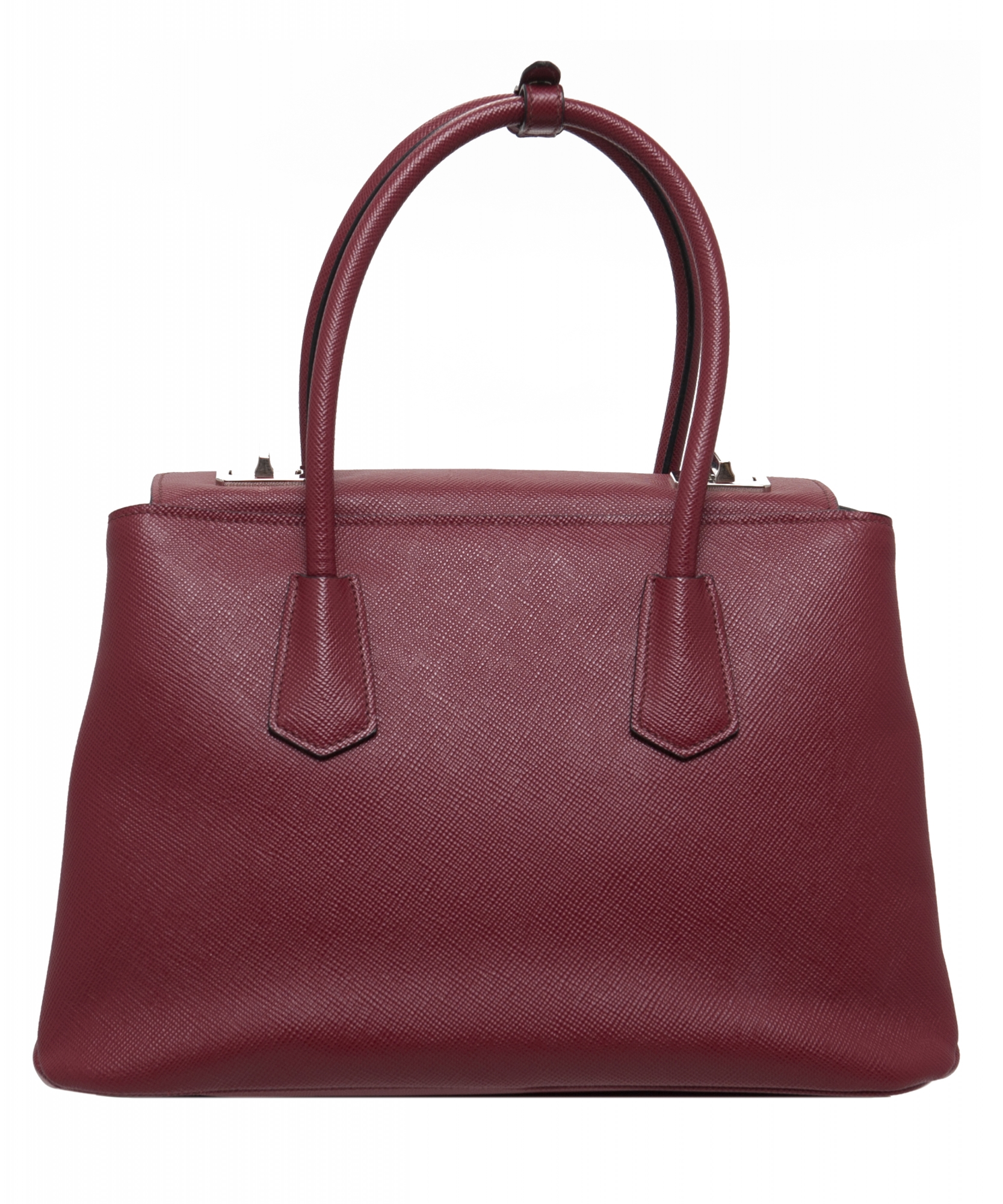 Prada Red Saffiano Cuir Twin Bag - Prada | La Doyenne