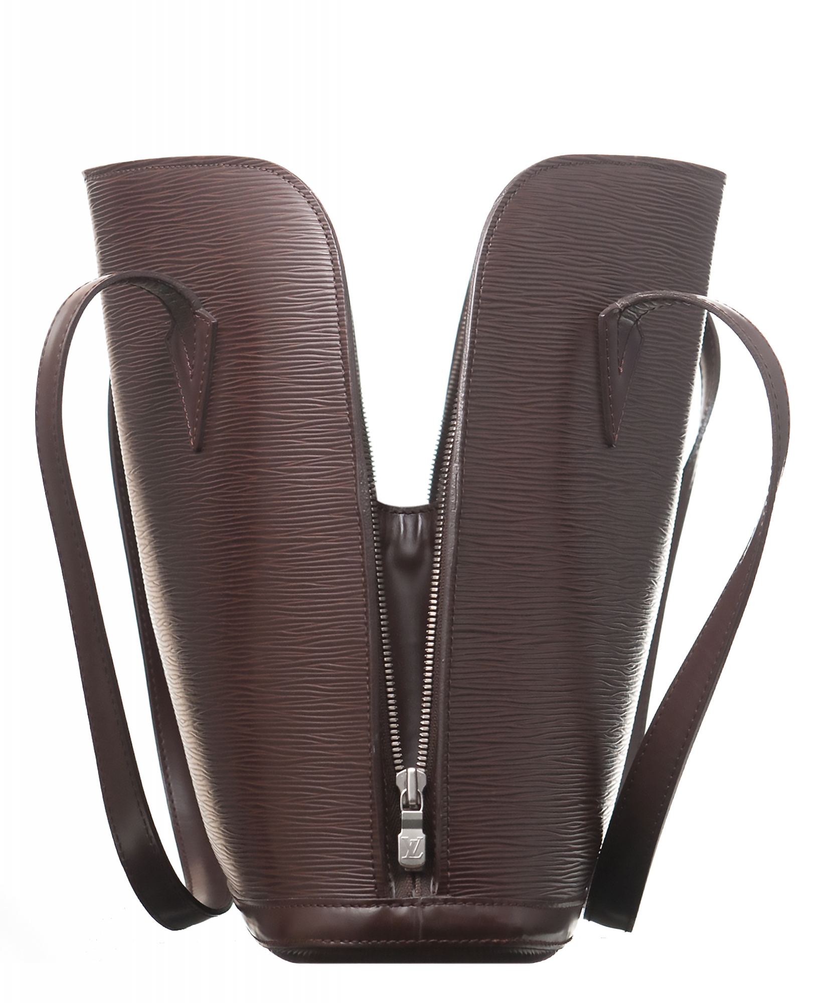 Vintage Louis Vuitton Lussac Black Epi Leather Large Shoulder Bag