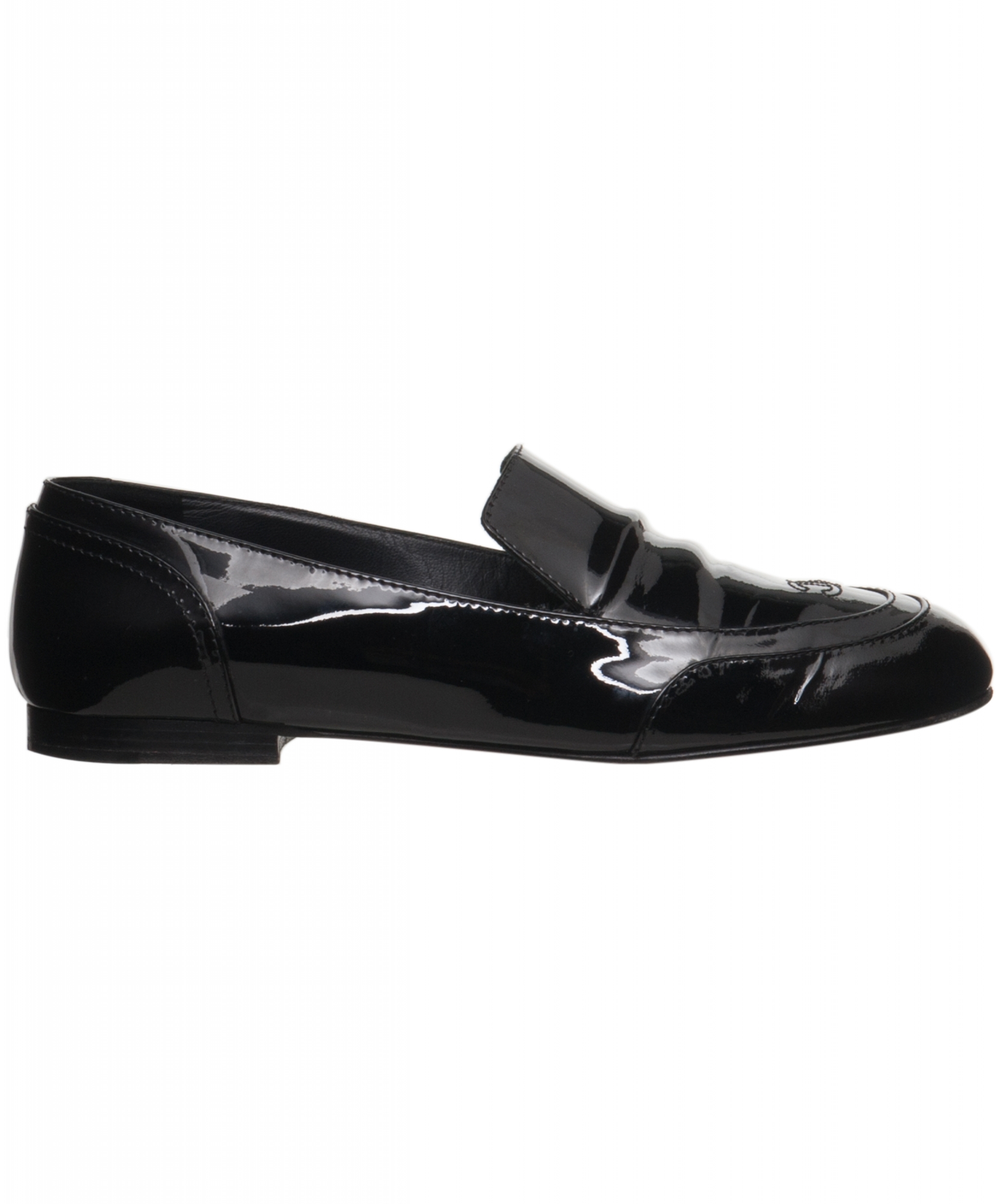 Chanel Patent Leather Oxford Loafer Moccasin Flats - Chanel | ArtListings